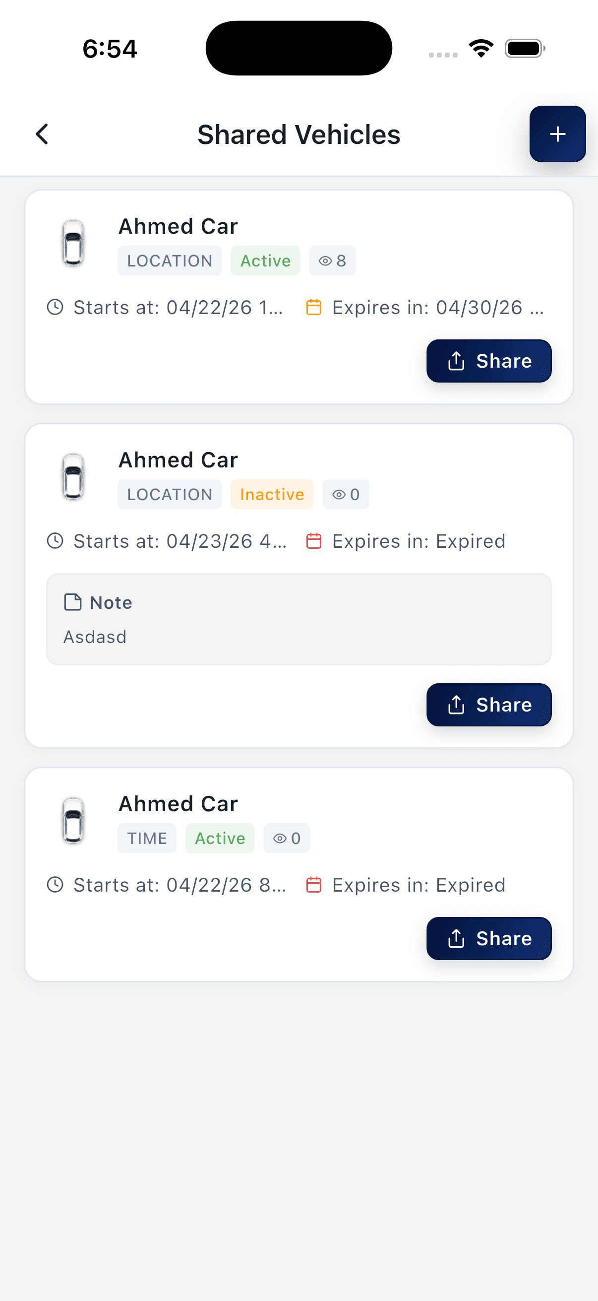 Vehicle Sharing